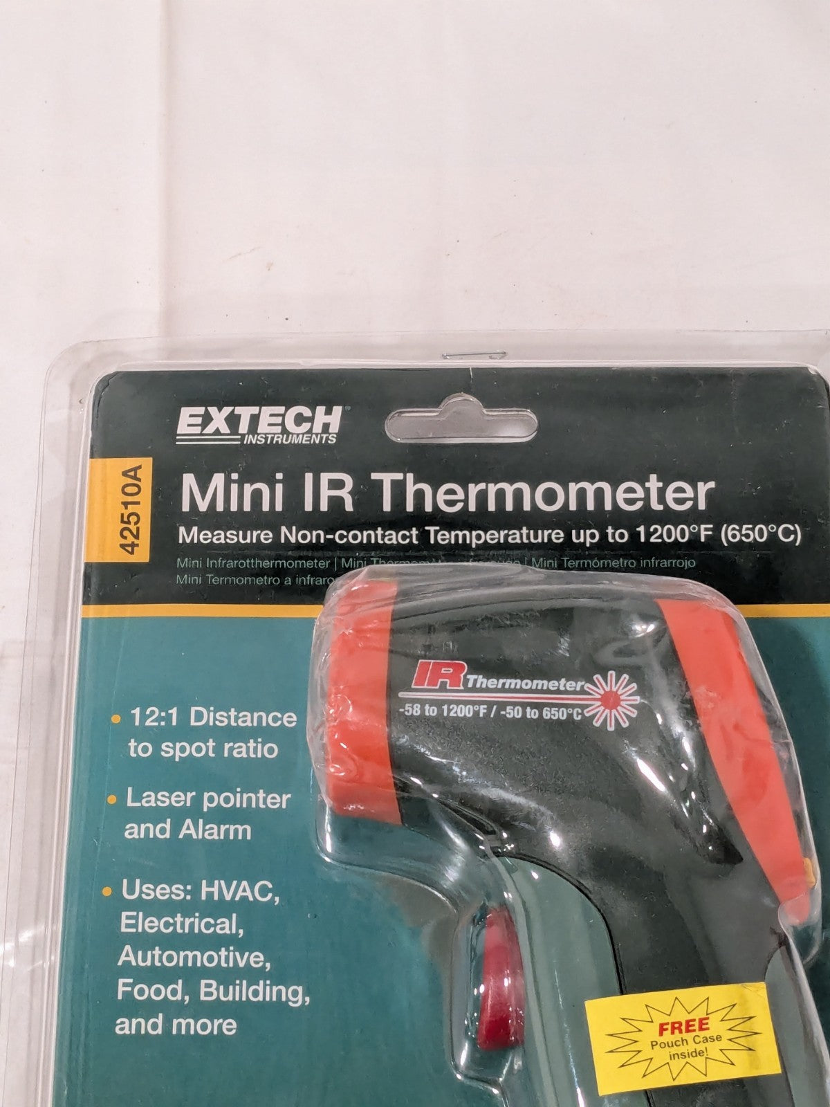 EXTECH -50 to 650°C (-58 to 1200°F) Infrared Thermometer 42510A