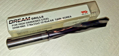 DREAM DRILLS DREAM CARBIDE DRILL HARDENED STEEL DH501063