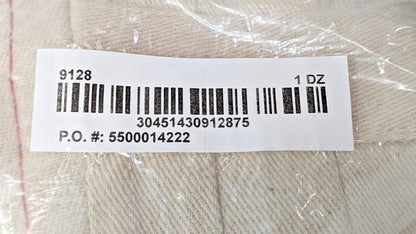 12 PAIRS MCR Safety Hot Mill Work Gloves 100% Cotton Tan Large 9128