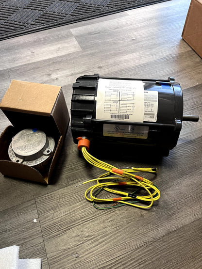 US MOTORS Single Phase AC Motor C-Face with Base & C-Face without Base Mount,
