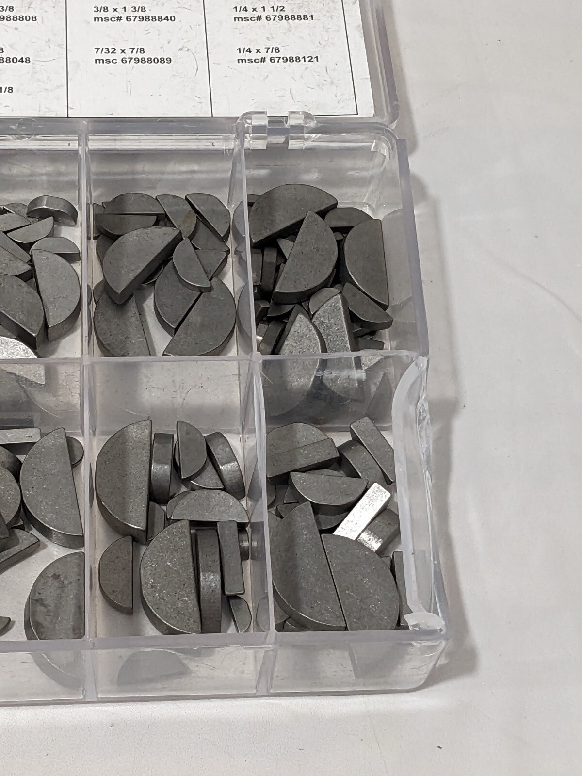 350 Piece Woodruff Keys & Keyway Assortment K25002050