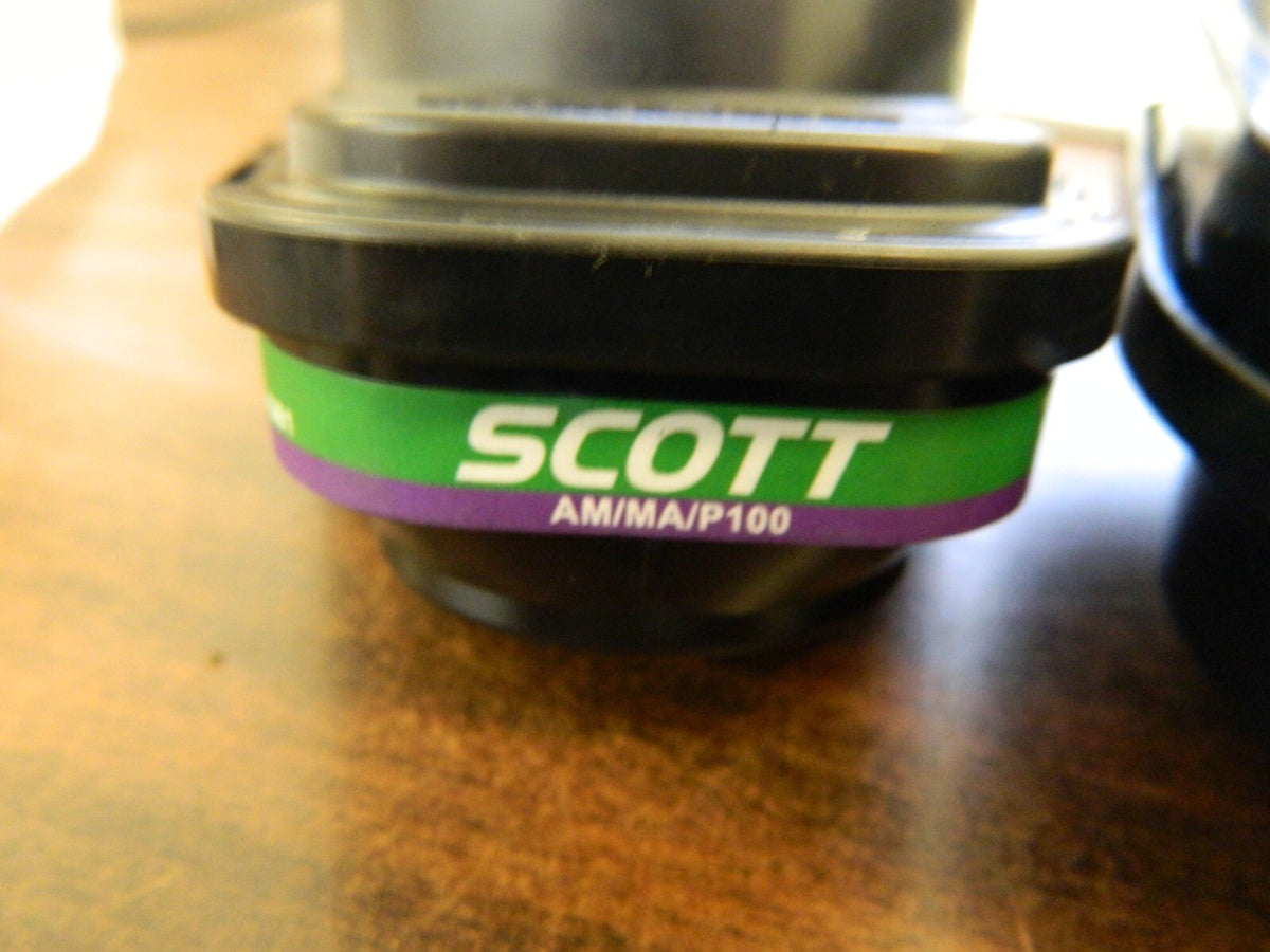 3M SCOTT Combination Cartridge/Filter Bayonet AM, MA P100 Green Magenta 7422-GB1
