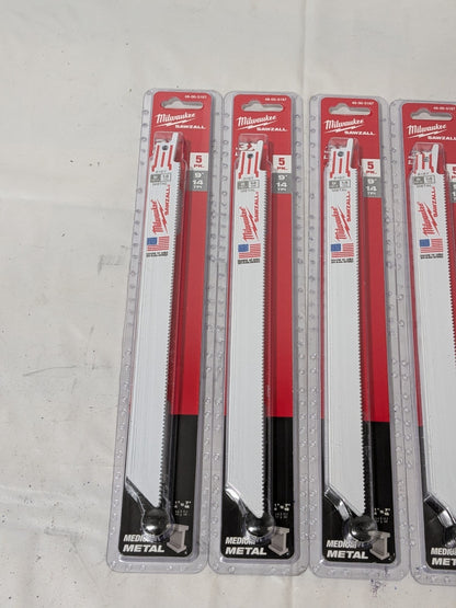 Milwaukee 9" 14 TPI Sawzall Blade - 5 Packs of 5 48-00-5187
