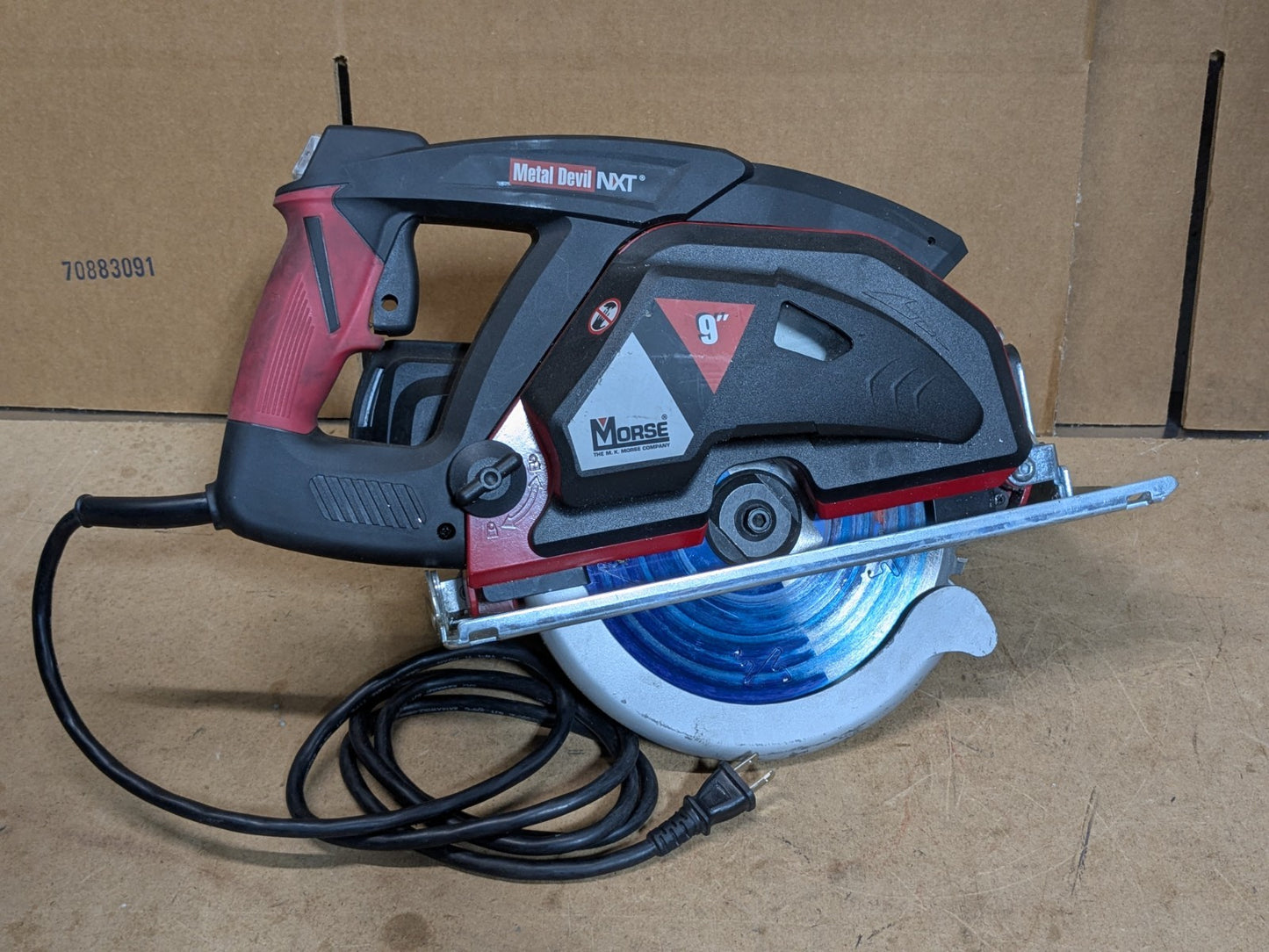 Morse Metal Devil NXT Metal Cutting Circular Saw 9" Blade 120v CSM9NXTB Used