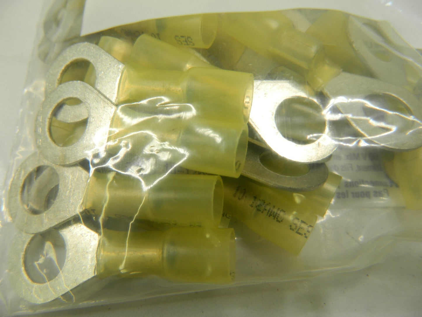 Solderlink Ring Tongue Terminal Partially Insulated, 12-10 AWG Qty 100 23766