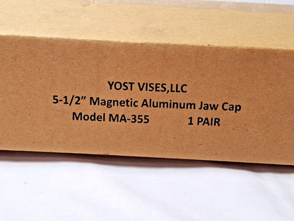 Yost Aluminum 5-1/2" Magnetic Vise Jaw Caps MA-355