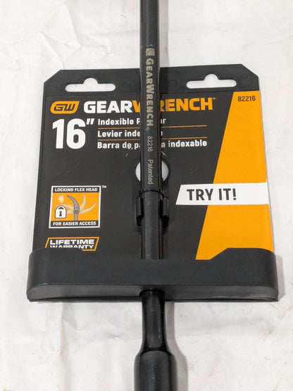 GEARWRENCH 16" OAL Indexing Pry Bar Steel 82216