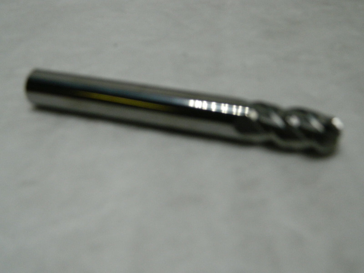 ACCUPRO 1/2 Diam, 1 LOC, 4 Flute Solid Carbide Ball End Mill 60338910
