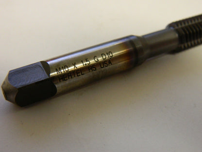 Hertel M10x1.50 Metric Coarse Plug Thread Forming Tap QTY 12.   HFT-50525A