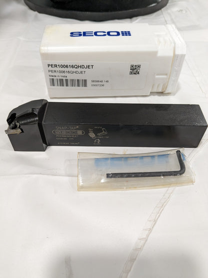 SECO Indexable Threading Toolholder: External, RH, 1 x 1" Shank 03007236