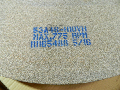 Norton Surface Grinding Wheel 42" Dia. 4" Thick 20" Hole 53A46-H1