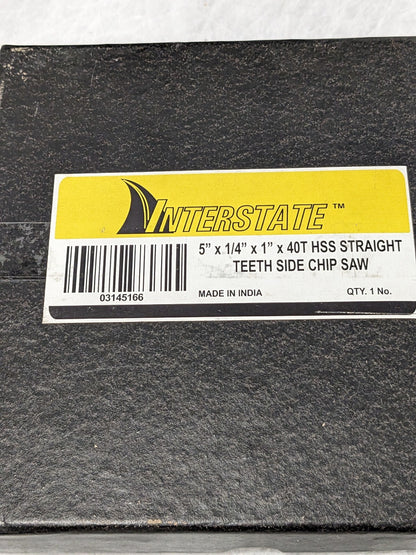 Interstate 5 Diam x 1/4 Thick Straight Tooth Side Chip Saw 03145166