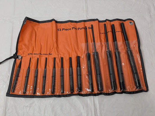 13 Piece Pin Punch Set w/Vinyl Case 1/8" to 3/8" DDP/5-PP/8*