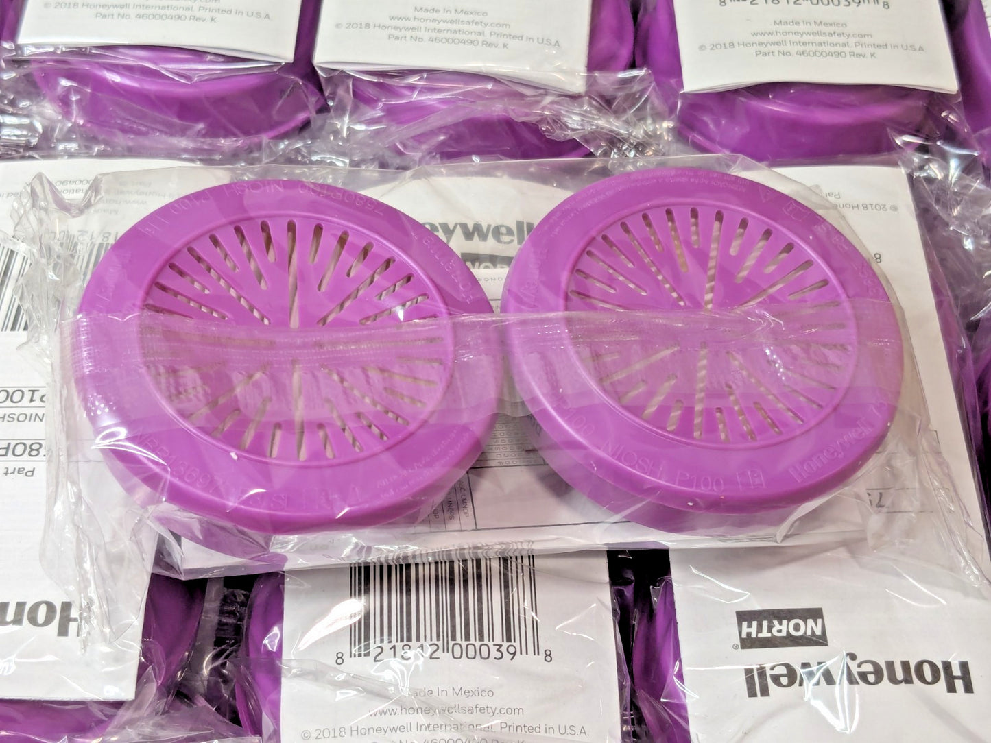 Honeywell North P100 Particulate Filter Full Case (72 Pair) 7580P100