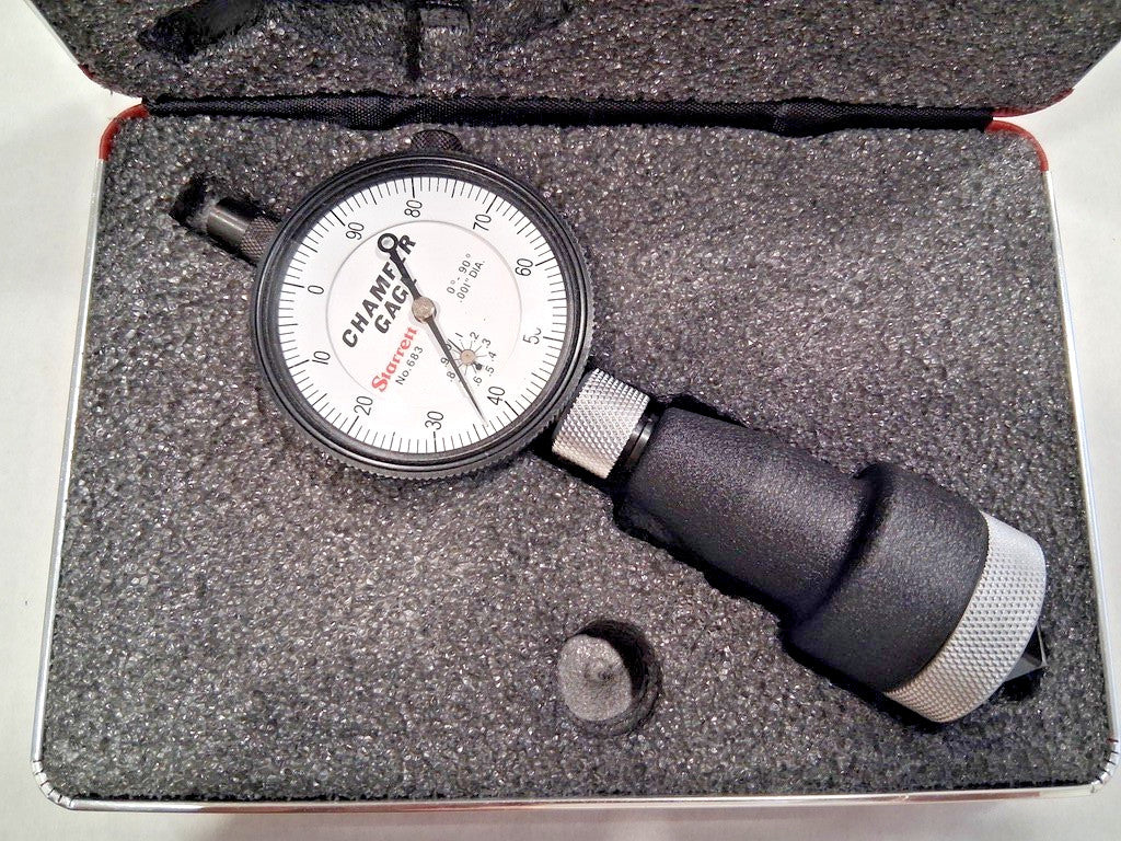 Starrett Internal Chamfer Gage 0 to 1" 0 to 90 ° 63686