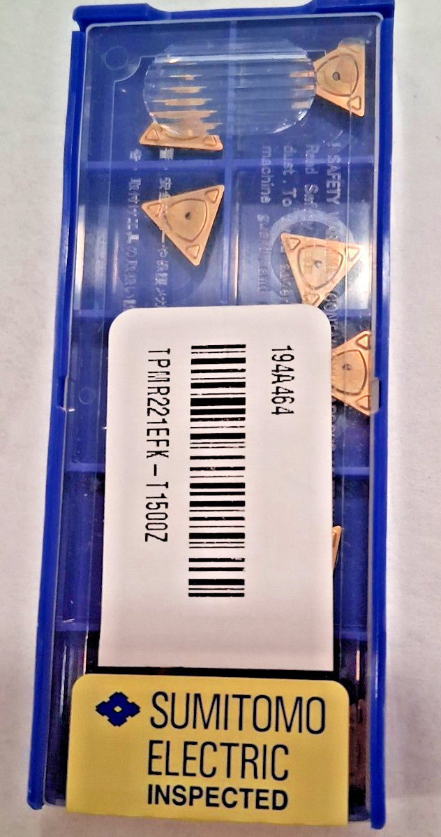 Sumitomo Turning Insert TPMR221EFK-T1500Z Cermet 10pcs 194A464