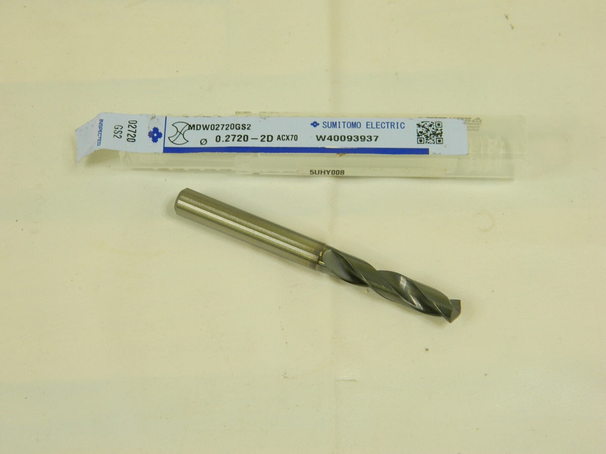 SUMITOMO SC Screw Machine Length Drill Bit: 0.1063" Dia, 135 ° 5UHY008