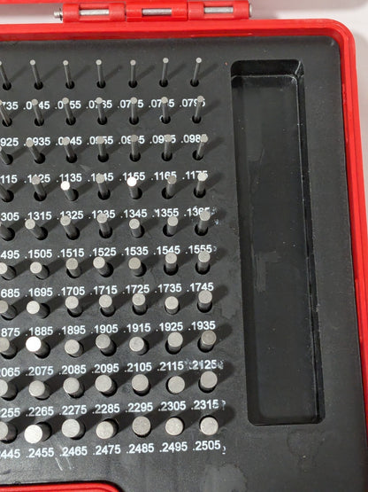 190 Pc Class ZZ Plug Gage Set: 0.0615 to 0.2505" Range 616-81126