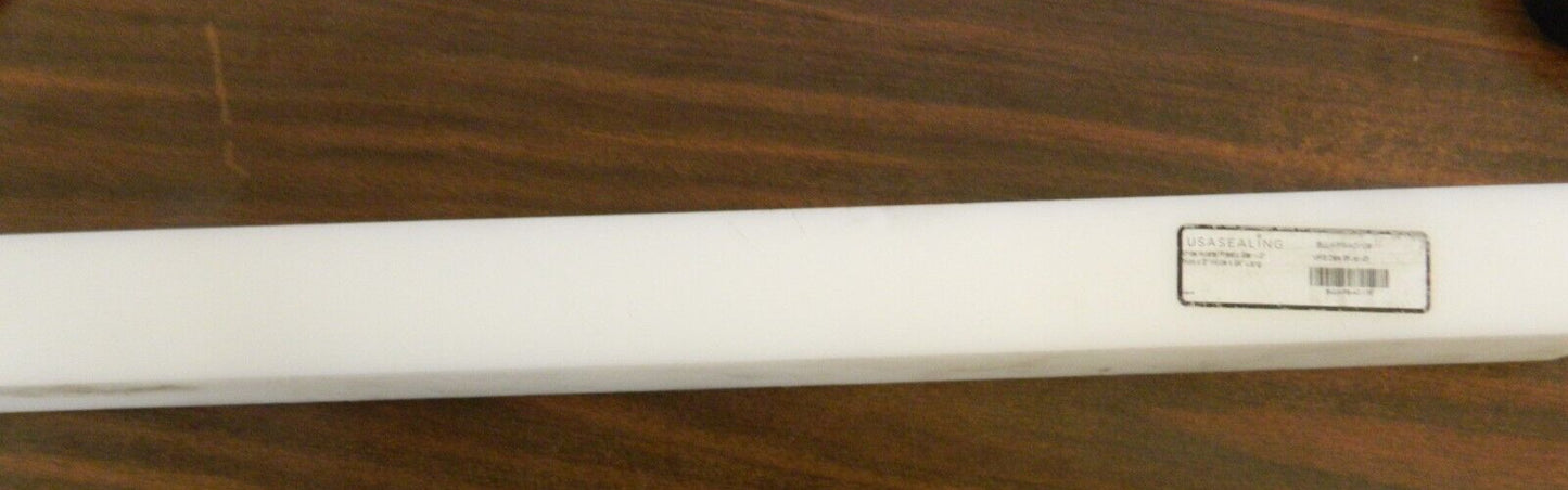 Plastic Bar: Acetal, 2" Thick, White BULK-PS-AC-178