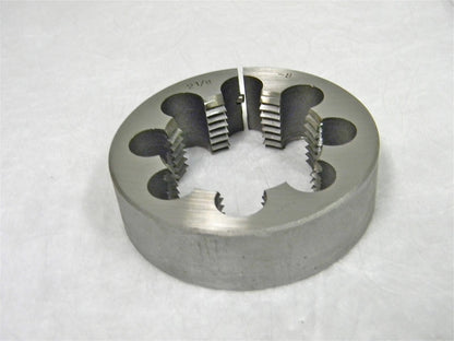 Pro-Grade Adjustable Rd Special Thread Split Die 2-1/8"-8 HSS 2-1/2" O