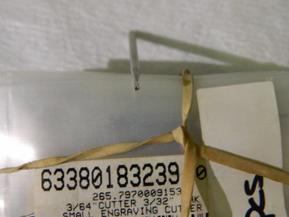 Precision Burr 3/64" x 3/32" x 1.875" Single Cut 25 Pack #265.797
