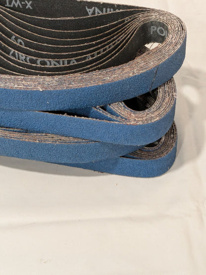 Norton Abrasive Belt: 3/4" Wide, 18" OAL, 60 Grit, ZA Qty 40 78072709590