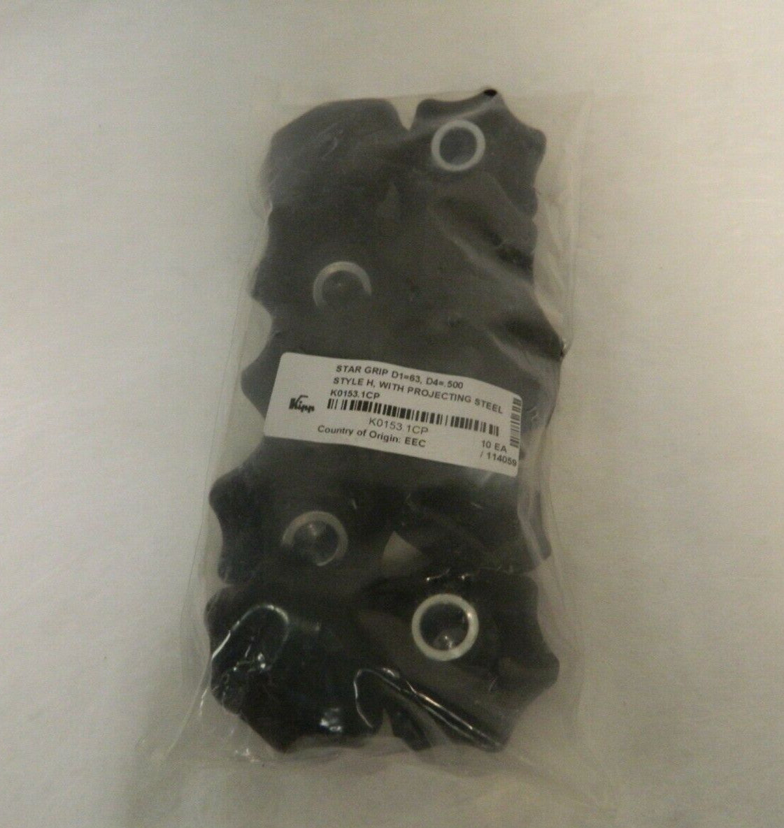KIPP 2.48" Head Diam 7 Point Lobed Knob 1/2" Hole Bag of 10 K0153.1CP