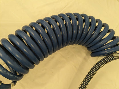 PARKER Coiled & Self Storing Hose: 3/8" ID, 15' Long, Parker NTA 731512-BLU