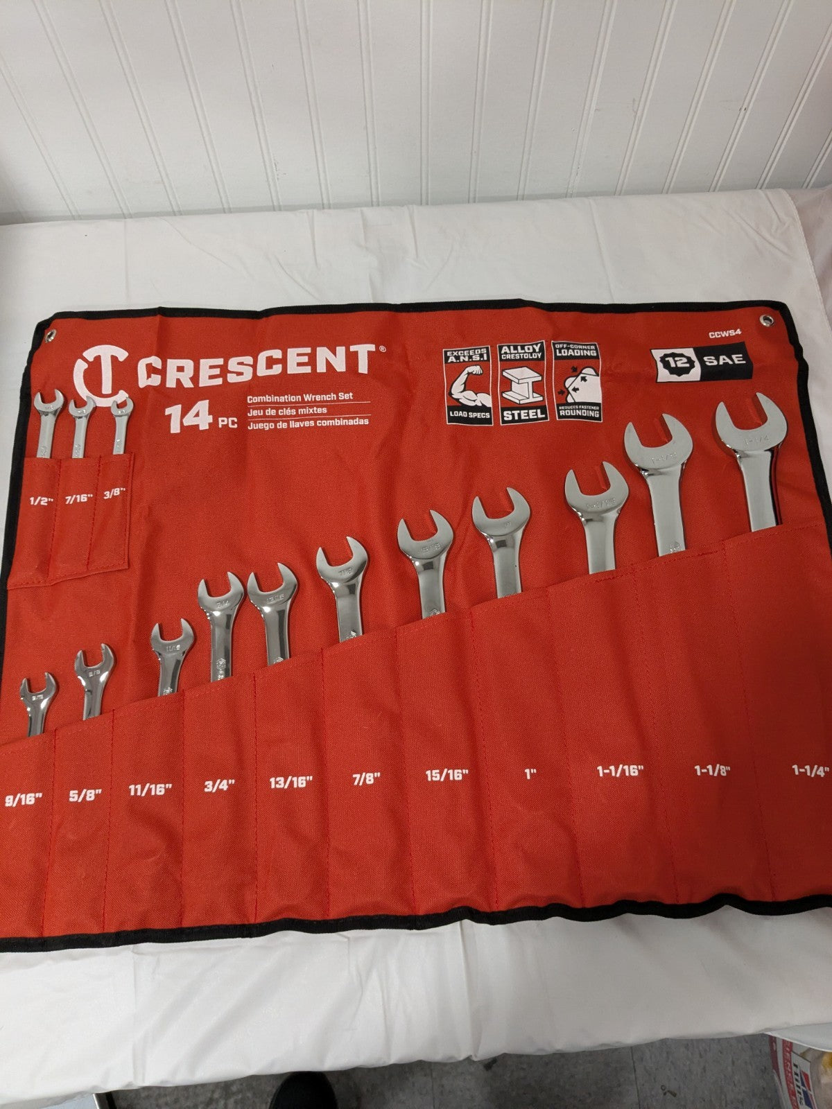 Crescent 14-Piece 12-Point Combination Wrench Set, SAE CCWS4