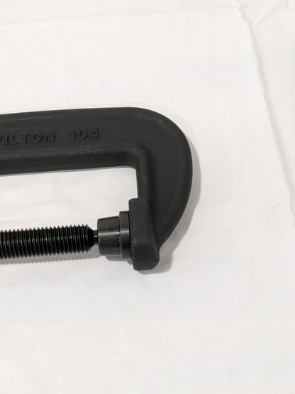 WILTON Heavy Duty C-Clamp: 4" Max Opening, 2-1/4" Throat Depth 14142