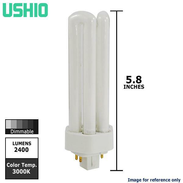 USHIO Compact Fluorescent 32w  Dimmable Bulb QTY 50 CF32TE/830