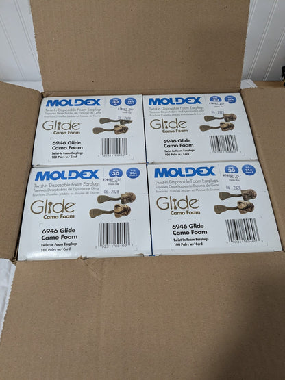 MOLDEX Camo Earplugs Foam Push-In Corded Qty 400 (Exp 06/28) 6946