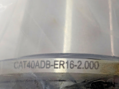 SECO Collet Chuck ER16 Taper Shank 2" Projection CAT40ADB-ER16-2.000 03201473