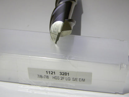Pro 7/8" x 2-1/2" x 7/8" x 4-3/4" 2Fl HSS Square End Mill 11