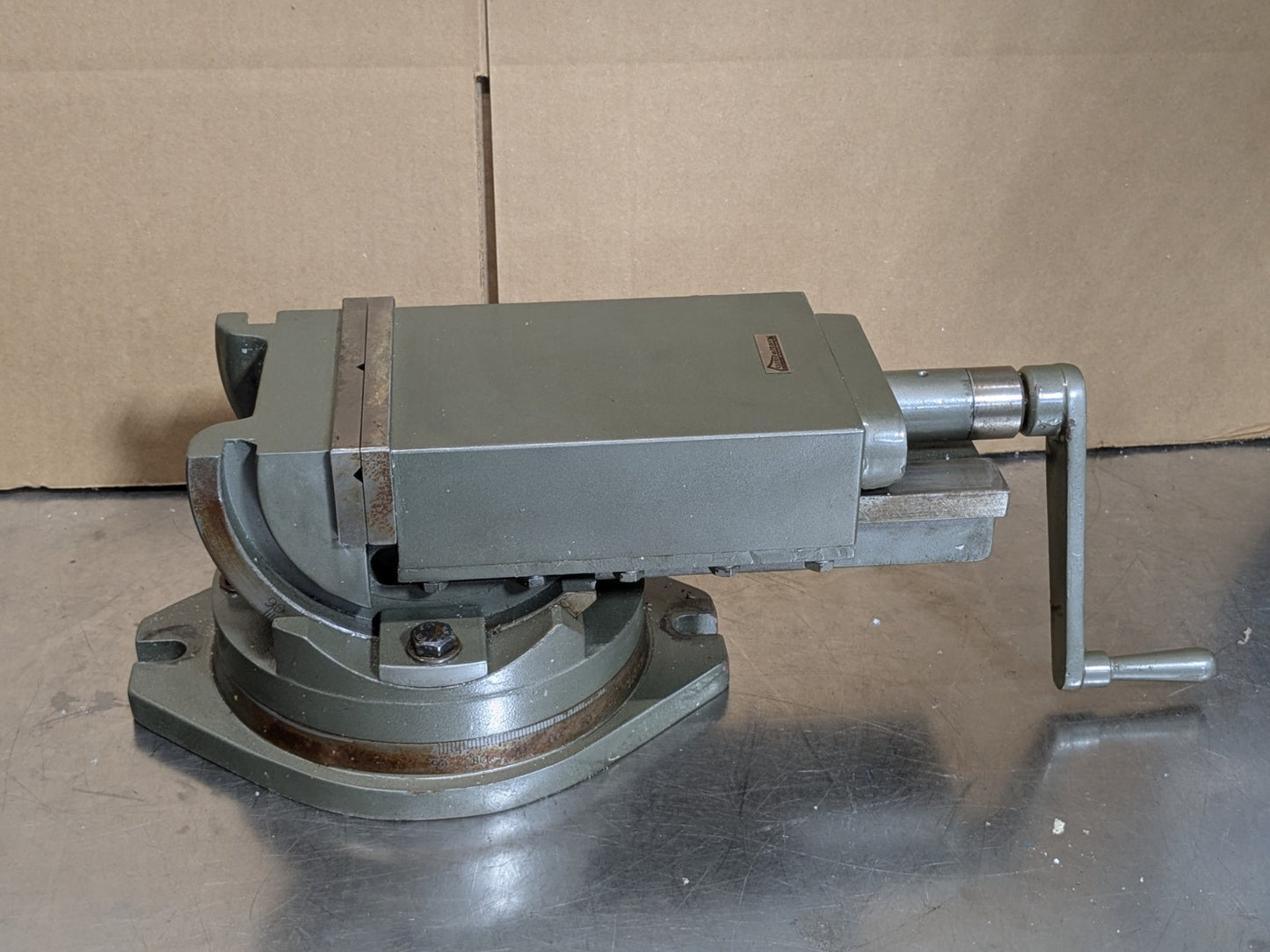 Gibraltar 2-Axis Angle Precision Machine Vise w/ Swivel Base 6" Jaw Width