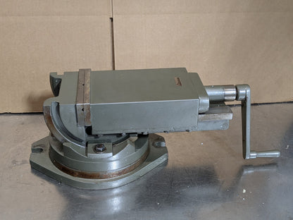 Gibraltar 2-Axis Angle Precision Machine Vise w/ Swivel Base 6" Jaw Width
