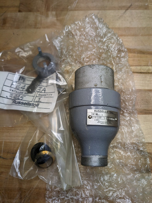 Russellstoll Explosion Proof Connector 20 Amp 250 VAC 3-Pole 4-Wire 4804