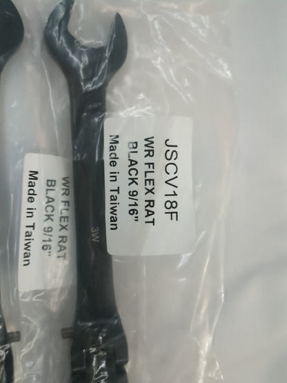 PROTO Combination Wrenches: 9/16" Head Size, 15 deg Offset JSCV18F