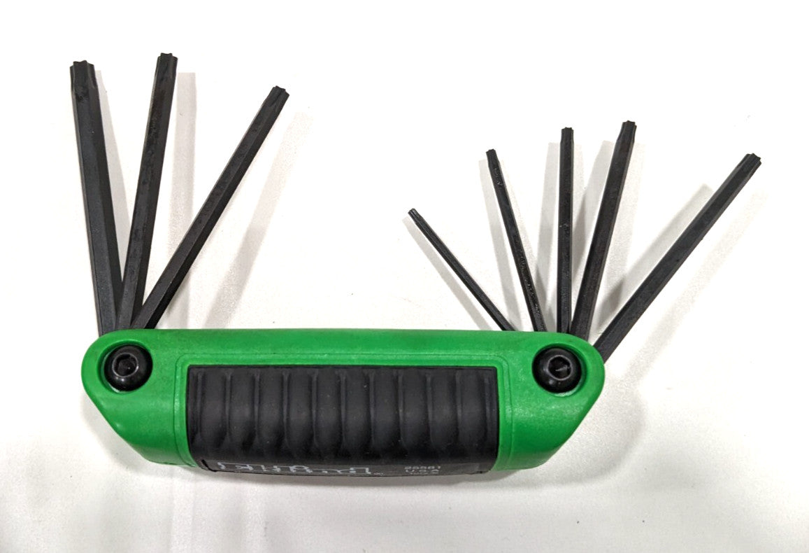 EKLIND 8pc Torx Key Set - Fold Up Handle - T8 to T40  25581