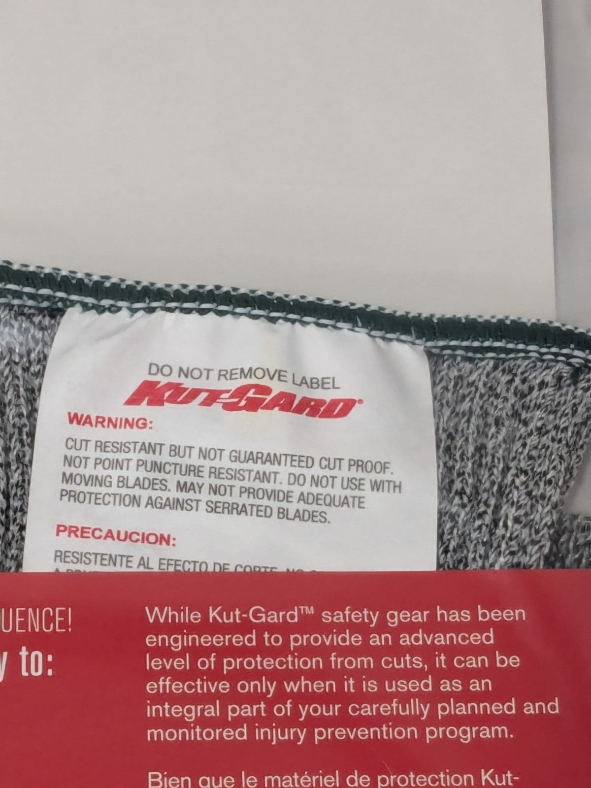 PIP Cut-Resistant Glove: Kut-Gard ANSI Cut A7 Size XL 2 Pack 22-760GXL