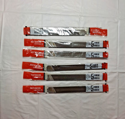 Crescent Nicholson Machinist Hand Files Double Cut Safe Edge 10" QTY6 05968N