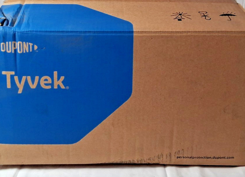 DuPont Tyvek 400 Disposable Protective Bib Apron White 28x36" QTY100 TY273BWH000