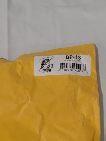 ZEBRA SKIMMERS Oil Skimmer Belt: 18" Max Reach BP-18