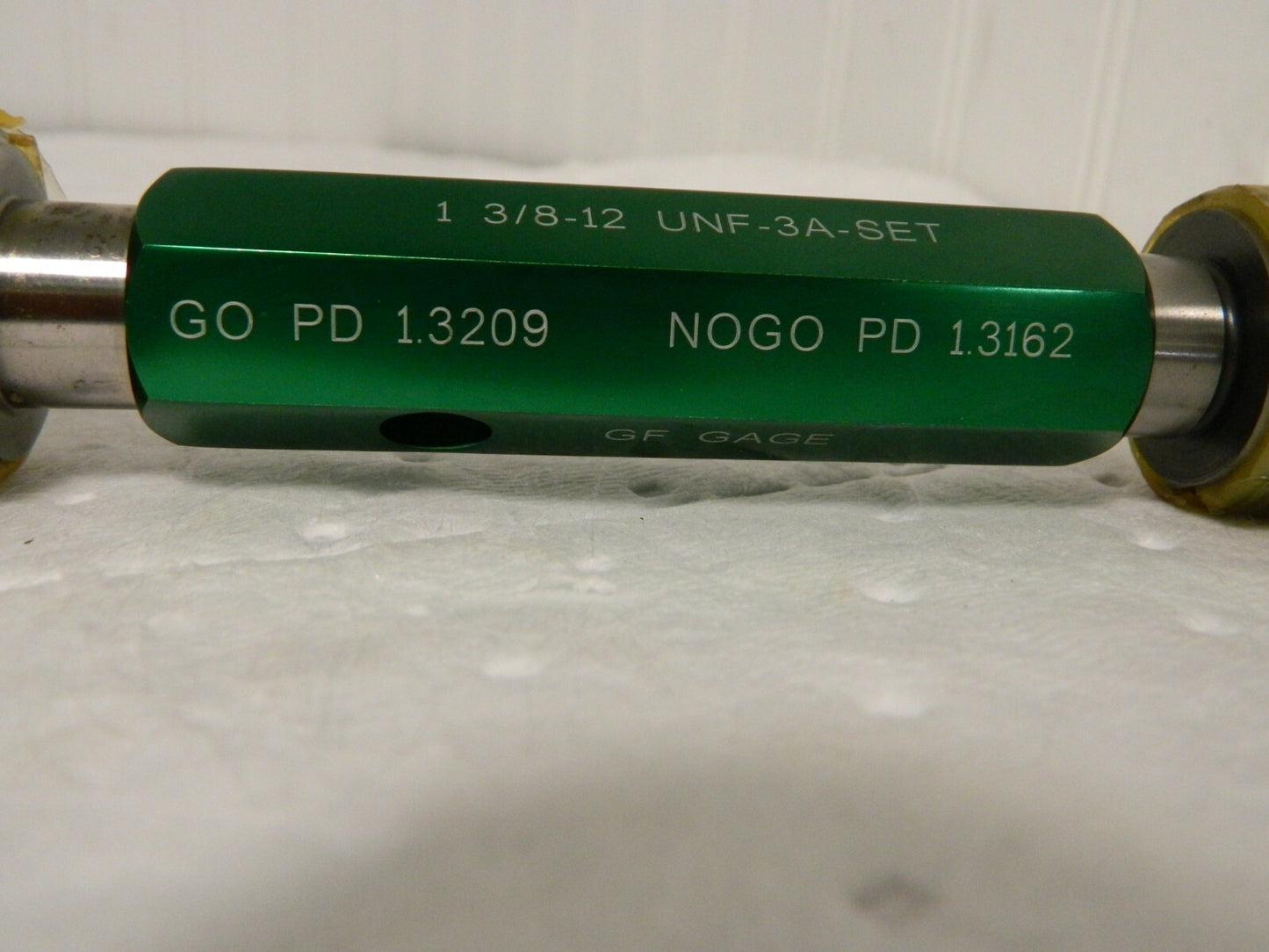 GF Gage Go/No Go Truncated Thread Plug Gage 1-3/8 - 12 Thread S1375123AS