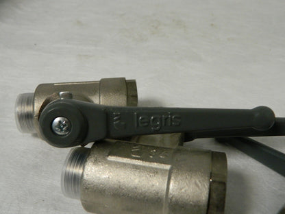 Legris 3/4" Pipe Brass Standard Ball Valve Qty 3 0401 18 27