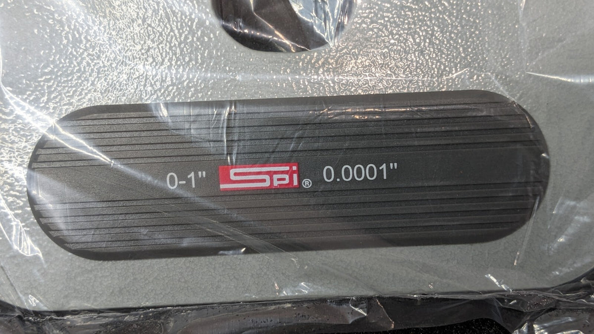 SPI Deep Throat Micrometer w/Cert 0-1" Range 0.0001" Graduation 17-776