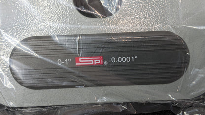 SPI Deep Throat Micrometer w/Cert 0-1" Range 0.0001" Graduation 17-776