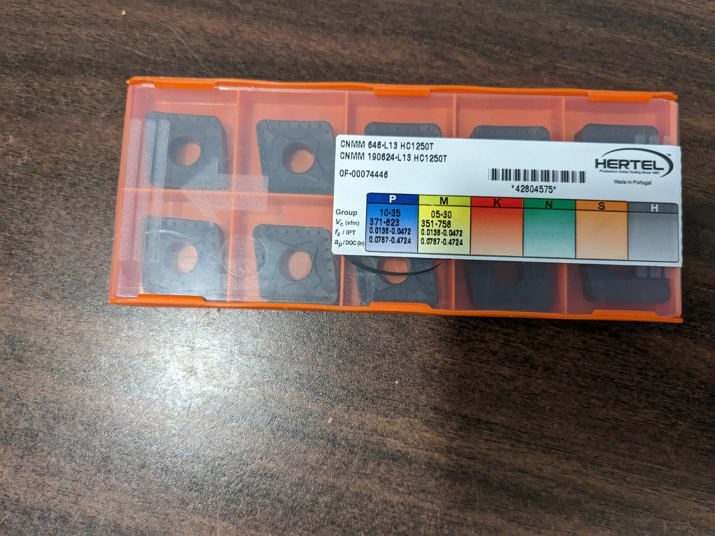 HERTEL Turning Insert 10ct: CNMM 646–L13 HC1250T, Solid Carbide 1002021