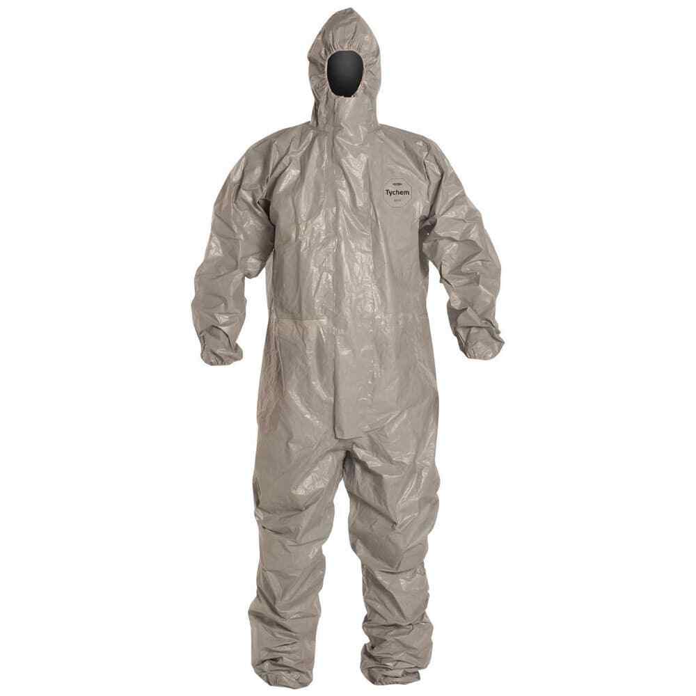 DUPONT Disposable Coverall Chemical, Liquid/Splash Sz 3XL Qty 6 TF145TGY3X000600