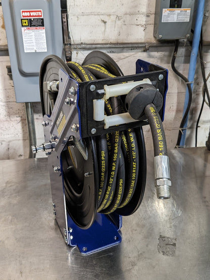 Pro Lube Spring Retractable Hose Reel 50 Ft. x 1/2 In. 2000 PSI Max.
